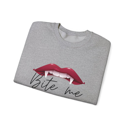 Bite me Unisex Heavy Blend™ Crewneck Sweatshirt - Avalon's Altar