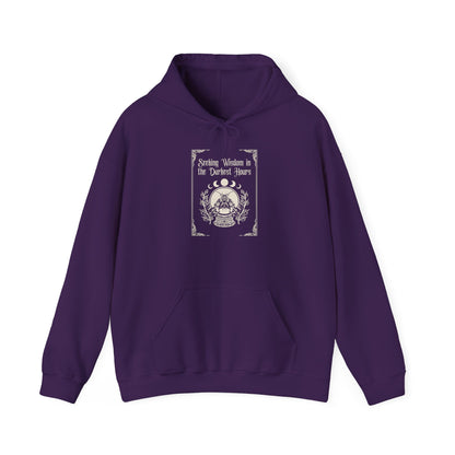 Seeking Wisdom in the Darkest Hours Unisex Heavy Blend™ Hooded Sweatshirt - Avalon's Altar