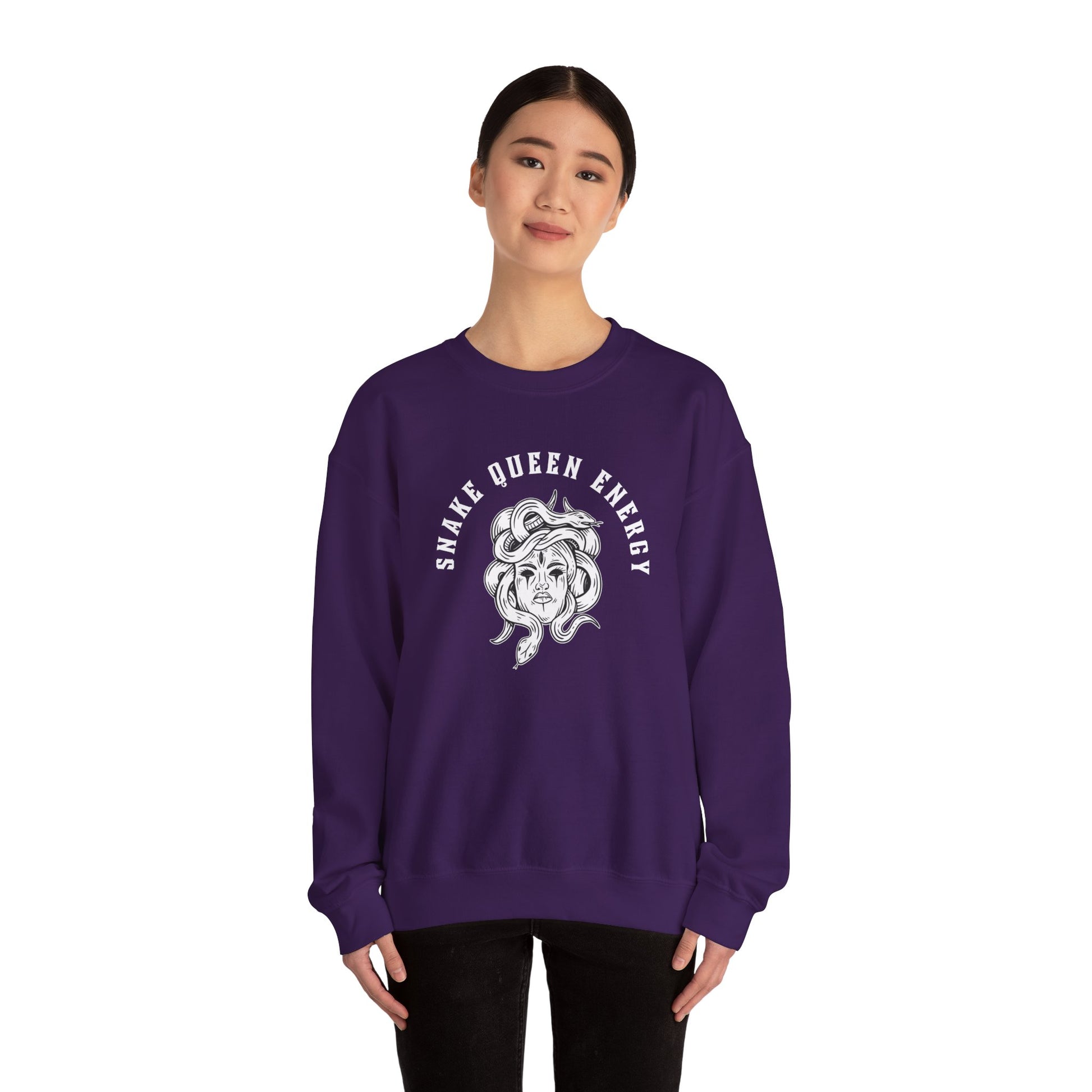 Medusa double sided Unisex Heavy Blend™ Crewneck Sweatshirt - Avalon's Altar