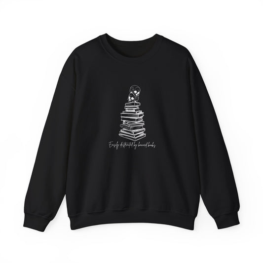 Easily Distracted by Banned Books Unisex Heavy Blend™ Crewneck Sweatshirt - Avalon's Altar