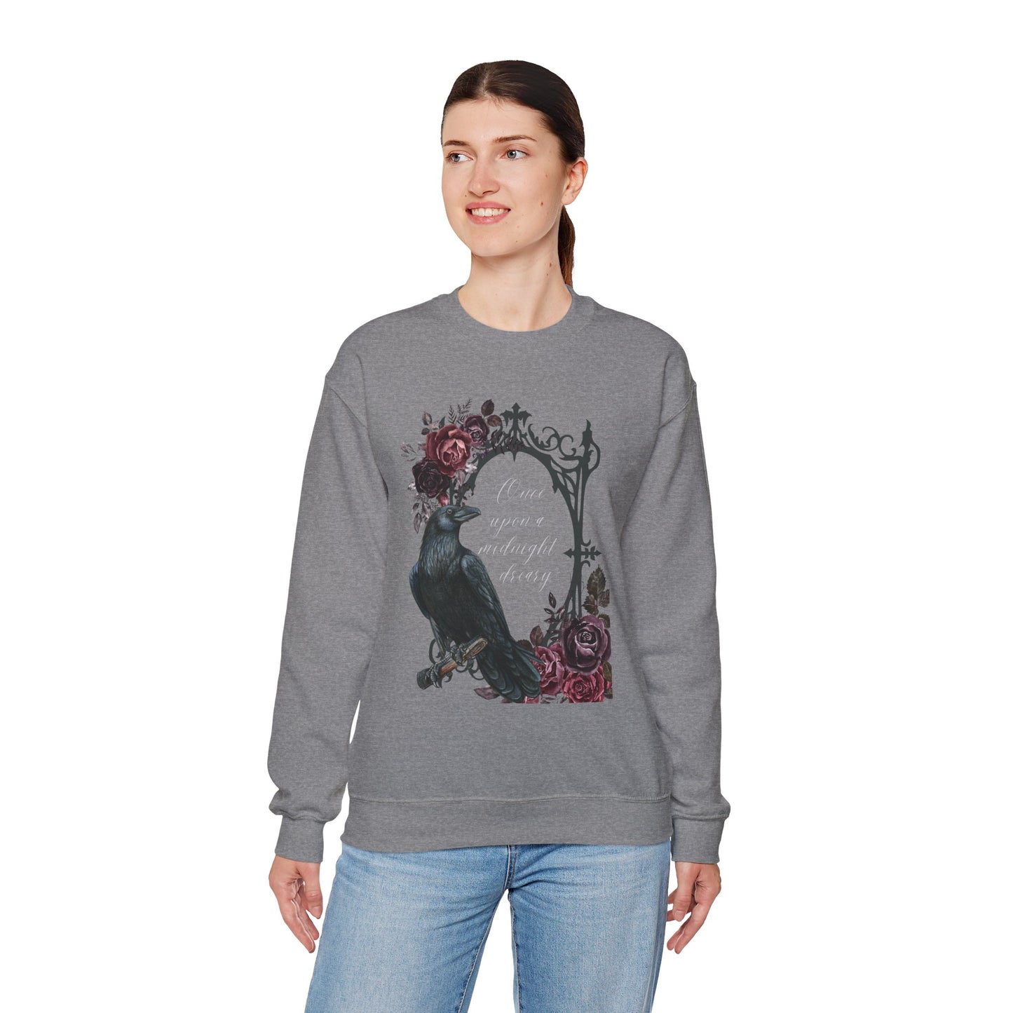 Once Upon a Midnight Dreary Unisex Heavy Blend™ Crewneck Sweatshirt - Avalon's Altar