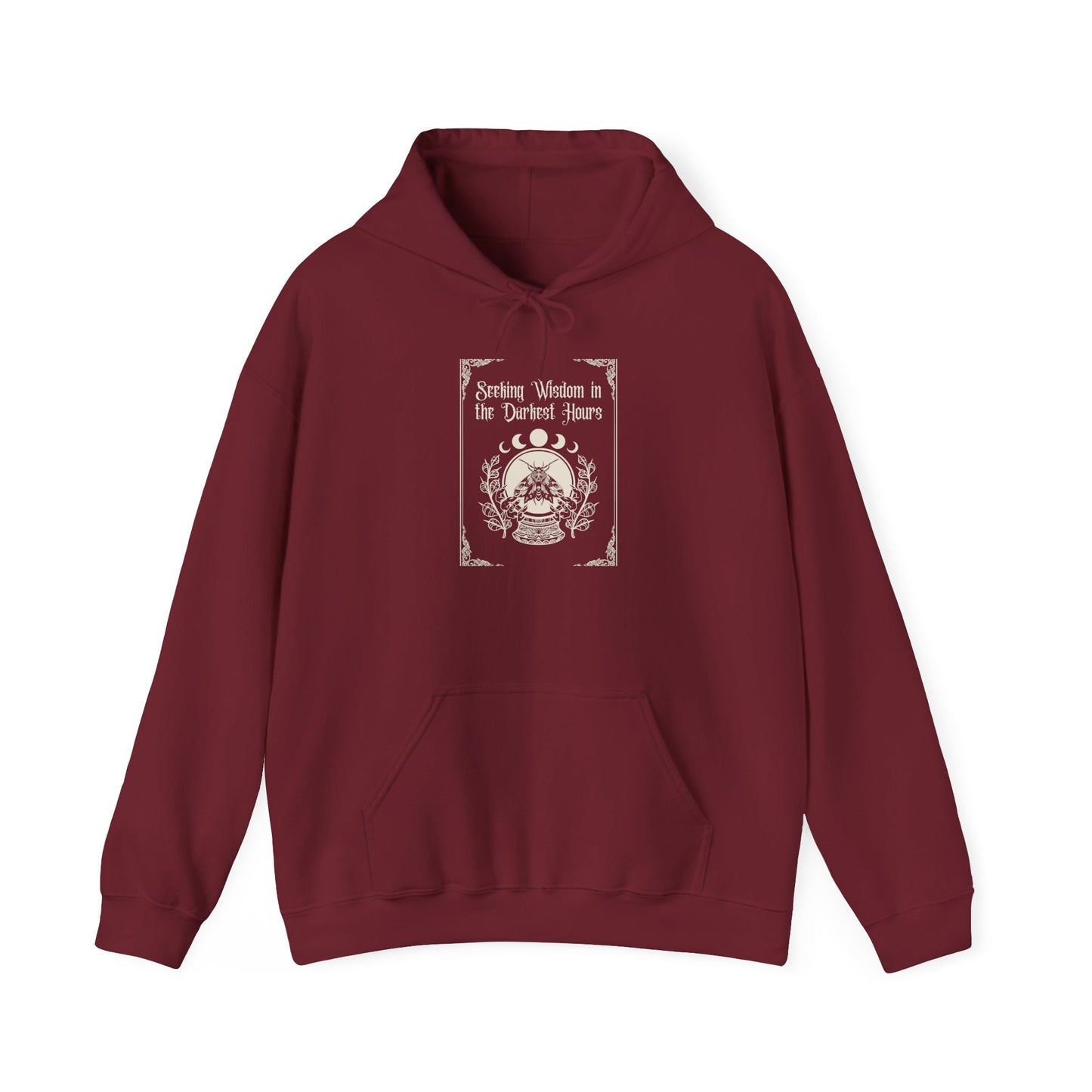 Seeking Wisdom in the Darkest Hours Unisex Heavy Blend™ Hooded Sweatshirt - Avalon's Altar