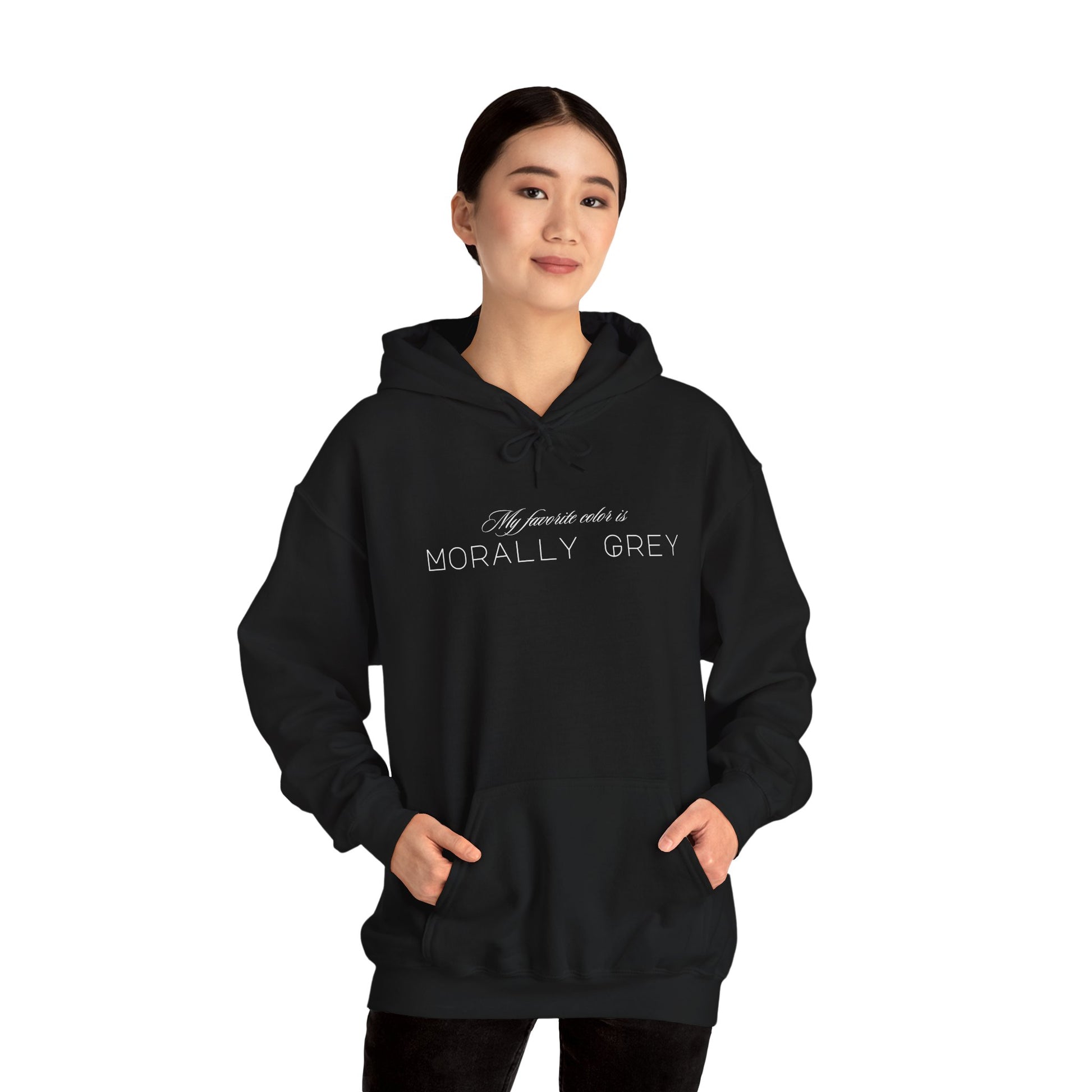 My Favorite Color Is Morally Grey double sided Unisex Heavy Blend™ Hooded Sweatshirt - Avalon's Altar