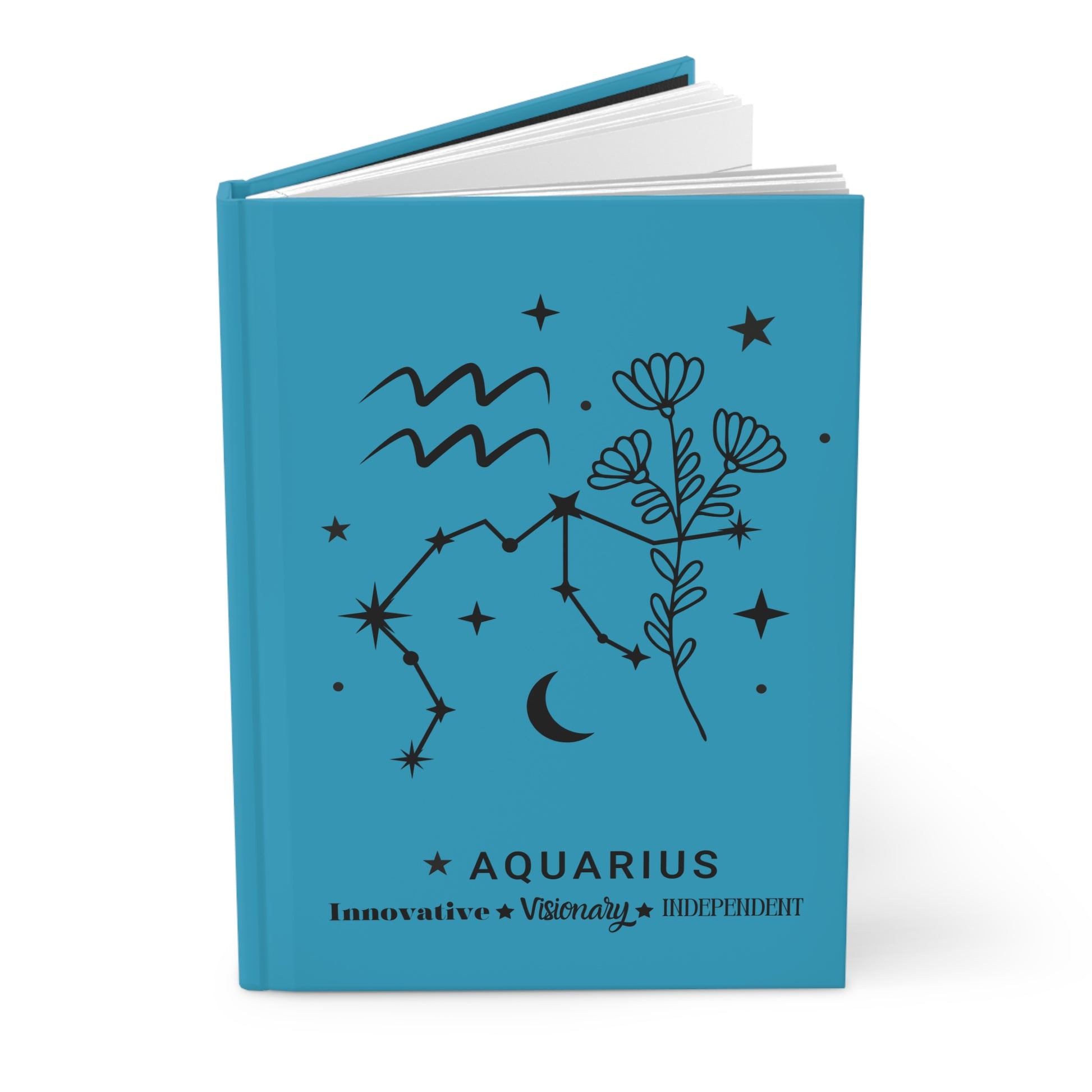 Aquarius Hardcover Journal Matte - Avalon's Altar