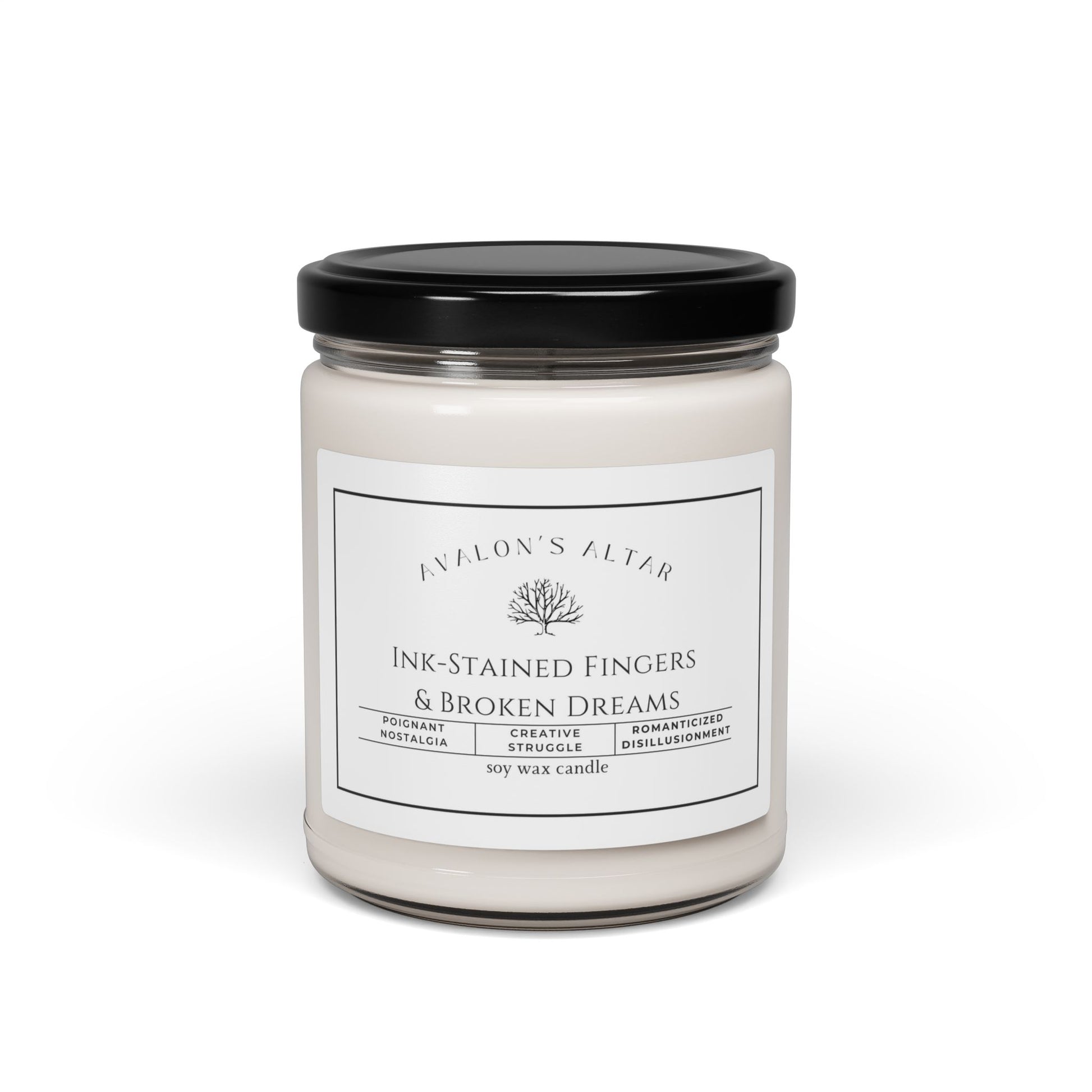 Ink Stained Fingers Scented Soy Candle, 9oz - Avalon's Altar