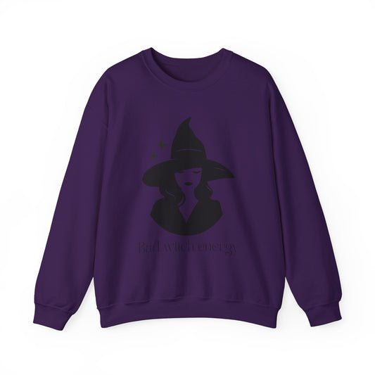 Bad Witch Energy Unisex Heavy Blend™ Crewneck Sweatshirt - Avalon's Altar