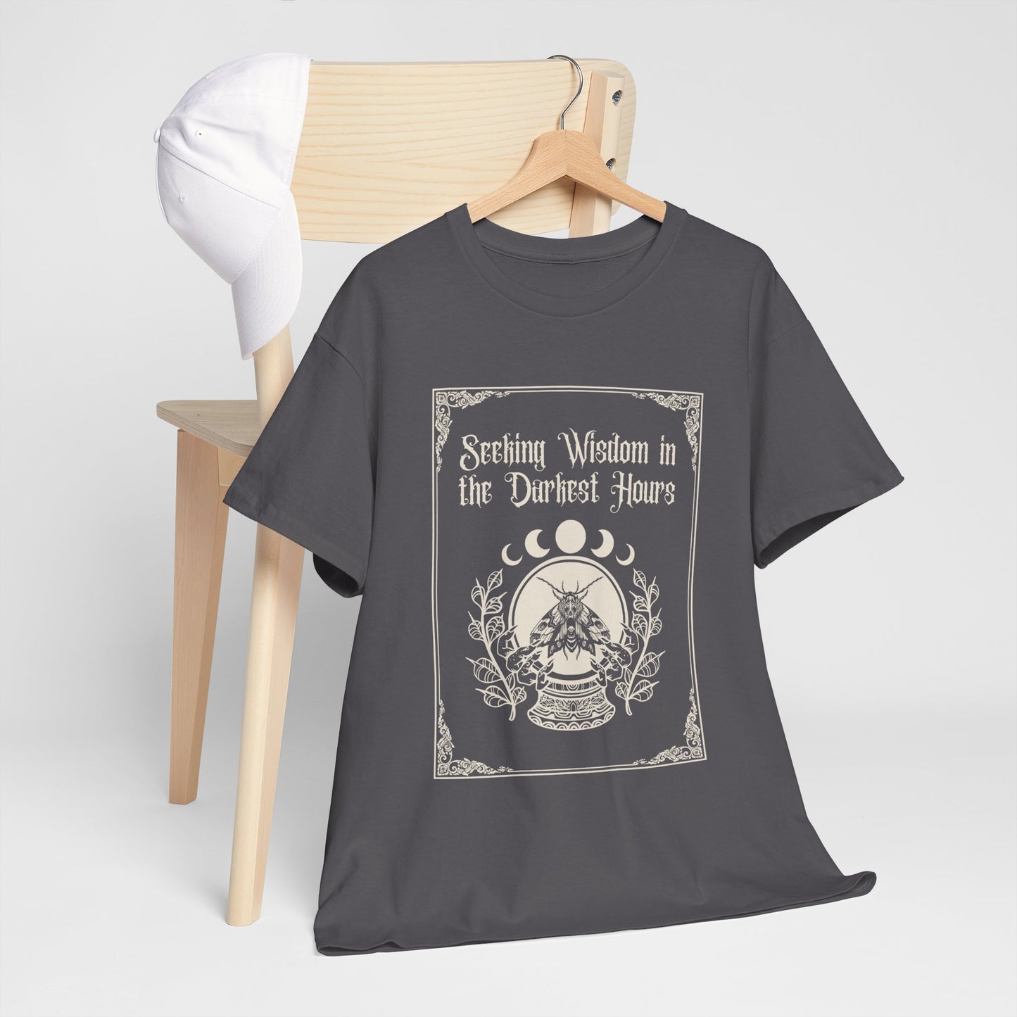 Seeking Wisdom in the Darkest Hours Unisex Heavy Cotton Tee - Avalon's Altar