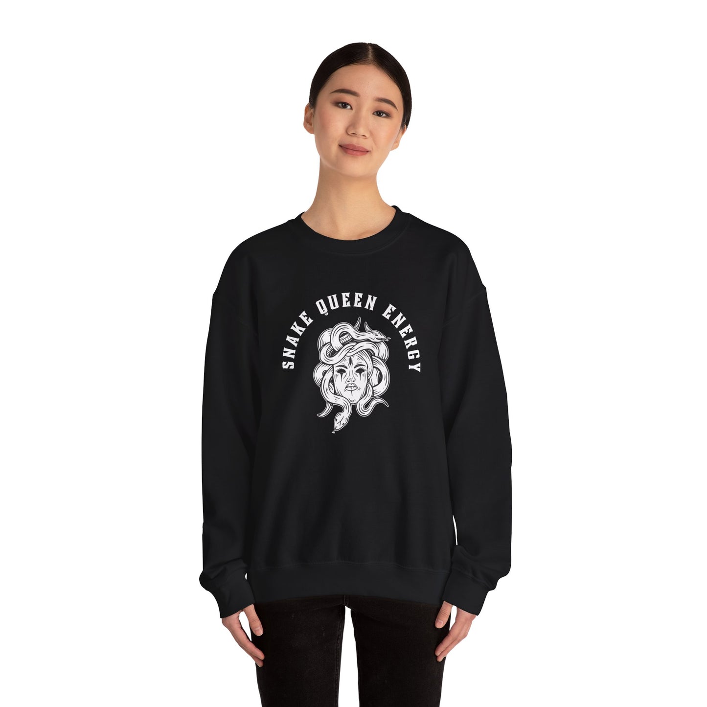 Medusa double sided Unisex Heavy Blend™ Crewneck Sweatshirt - Avalon's Altar