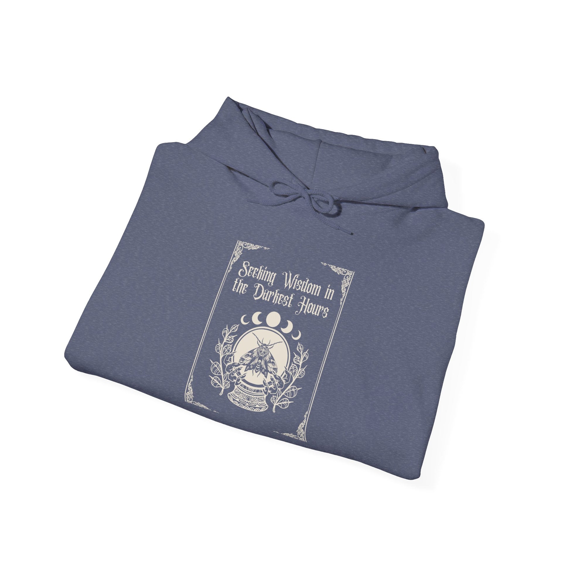 Seeking Wisdom in the Darkest Hours Unisex Heavy Blend™ Hooded Sweatshirt - Avalon's Altar