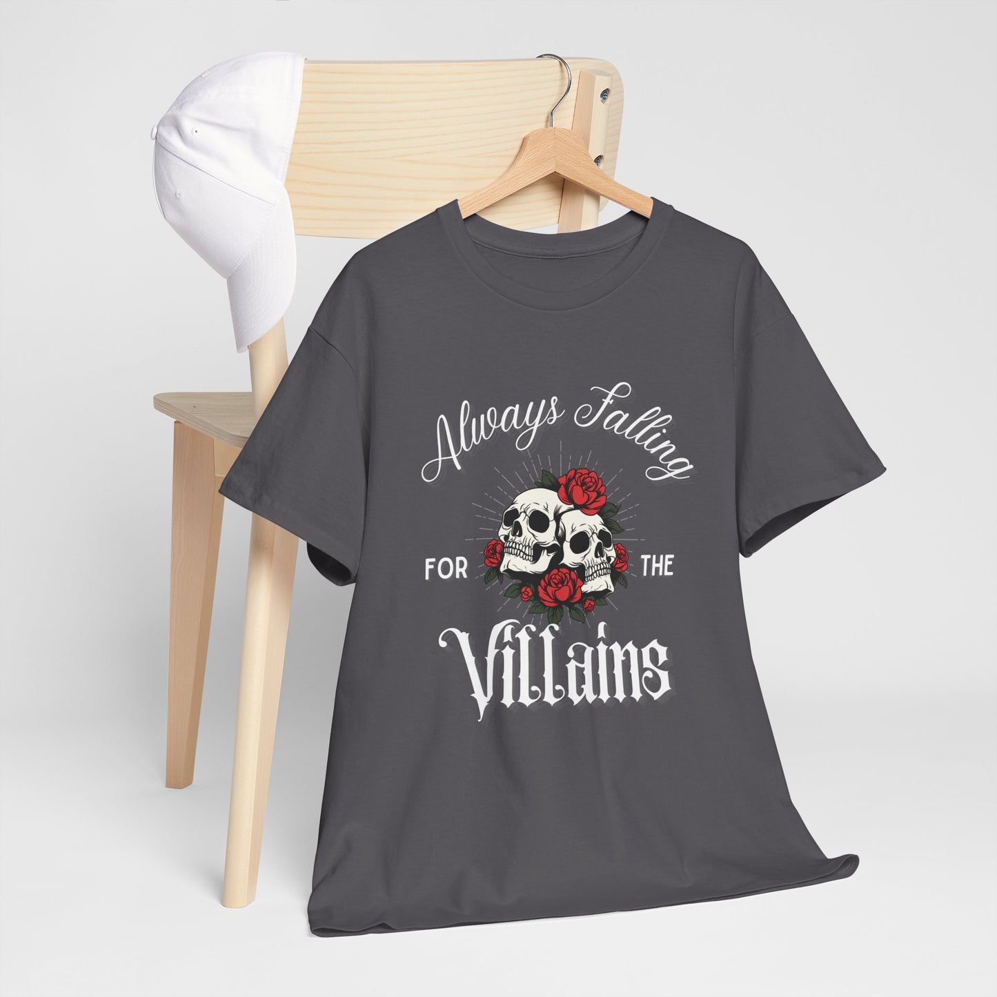 Always Falling For The Villain Unisex Heavy Cotton Tee - Avalon's Altar