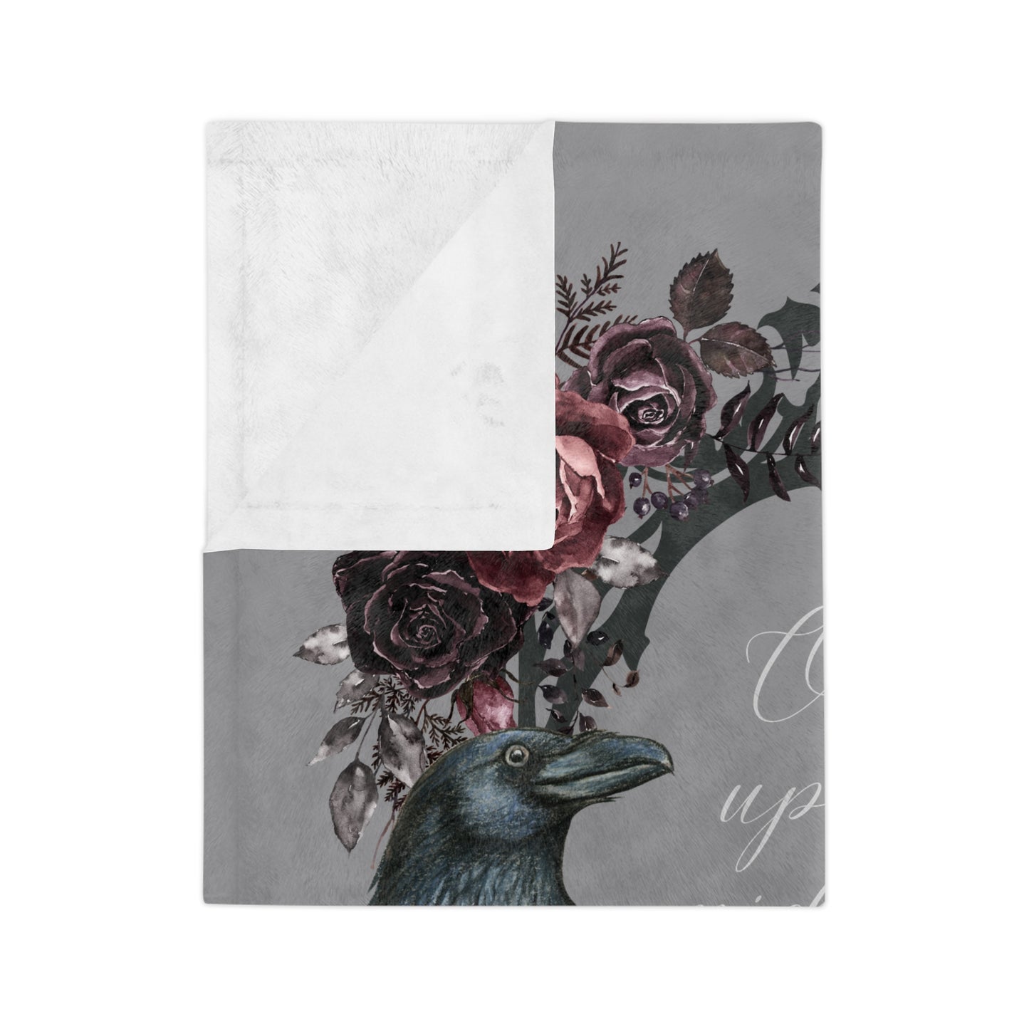 Once Upon a Midnight Dreary Velveteen Microfiber Blanket - Avalon's Altar