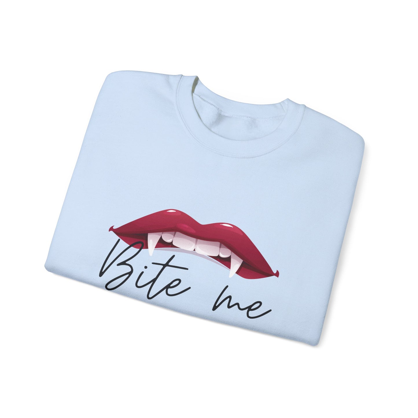 Bite me Unisex Heavy Blend™ Crewneck Sweatshirt - Avalon's Altar