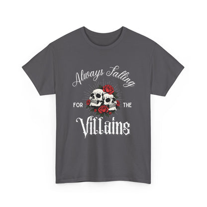 Always Falling For The Villain Unisex Heavy Cotton Tee - Avalon's Altar