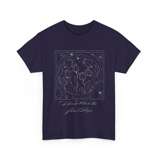 Bloom Where the Stars Align Unisex Heavy Cotton Tee - Avalon's Altar