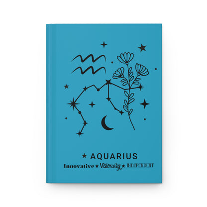 Aquarius Hardcover Journal Matte - Avalon's Altar