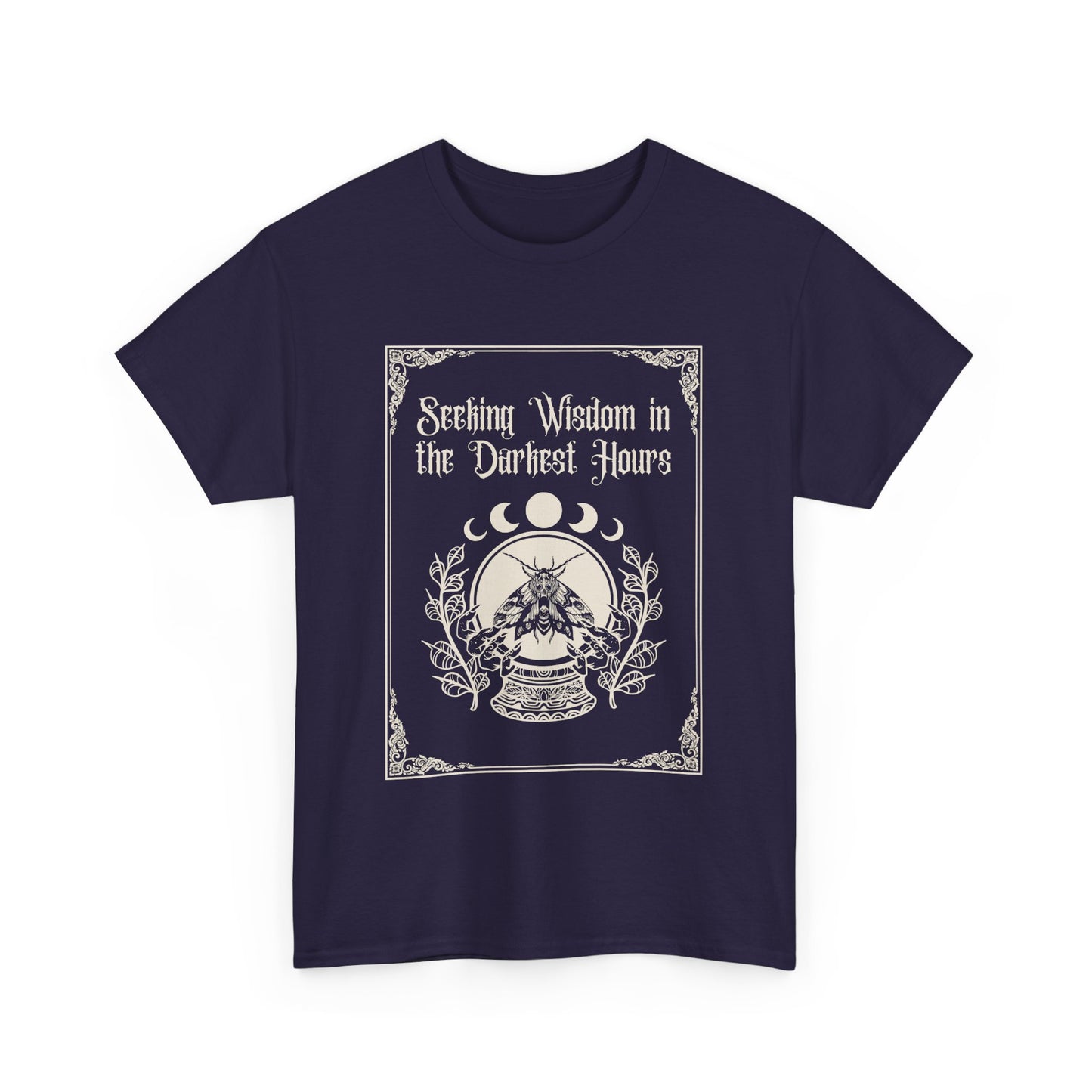 Seeking Wisdom in the Darkest Hours Unisex Heavy Cotton Tee - Avalon's Altar