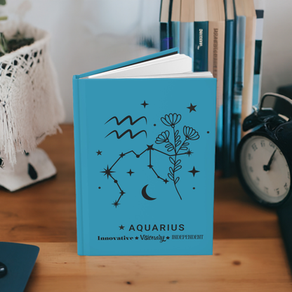 Aquarius Hardcover Journal Matte